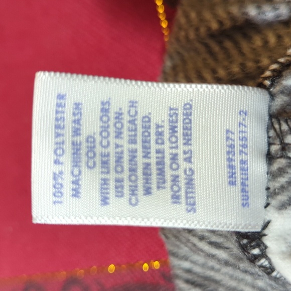 Sleep Chic Pajama fleece sleep pants Buffalo Check Plaid Black White Women's XL - Picture 4 of 8